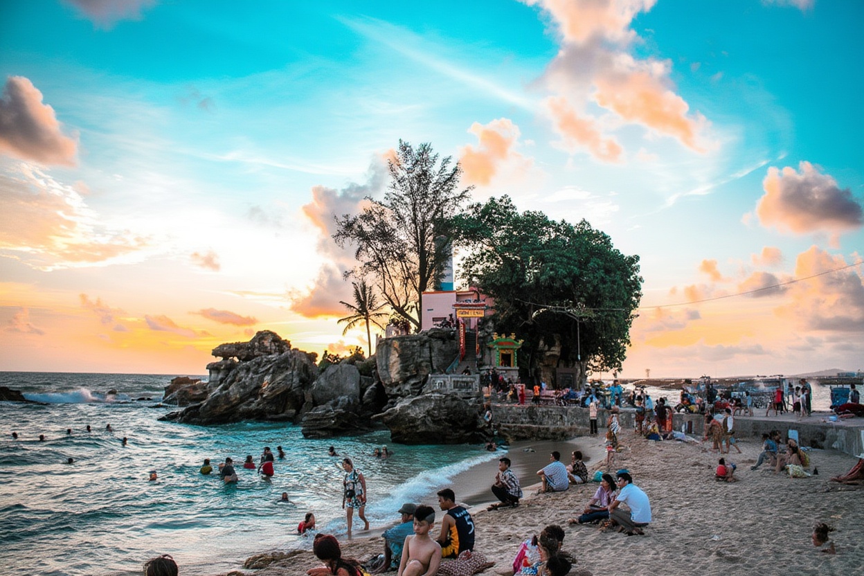 January in South Vietnam — peak dry season, the best beach conditions of the year