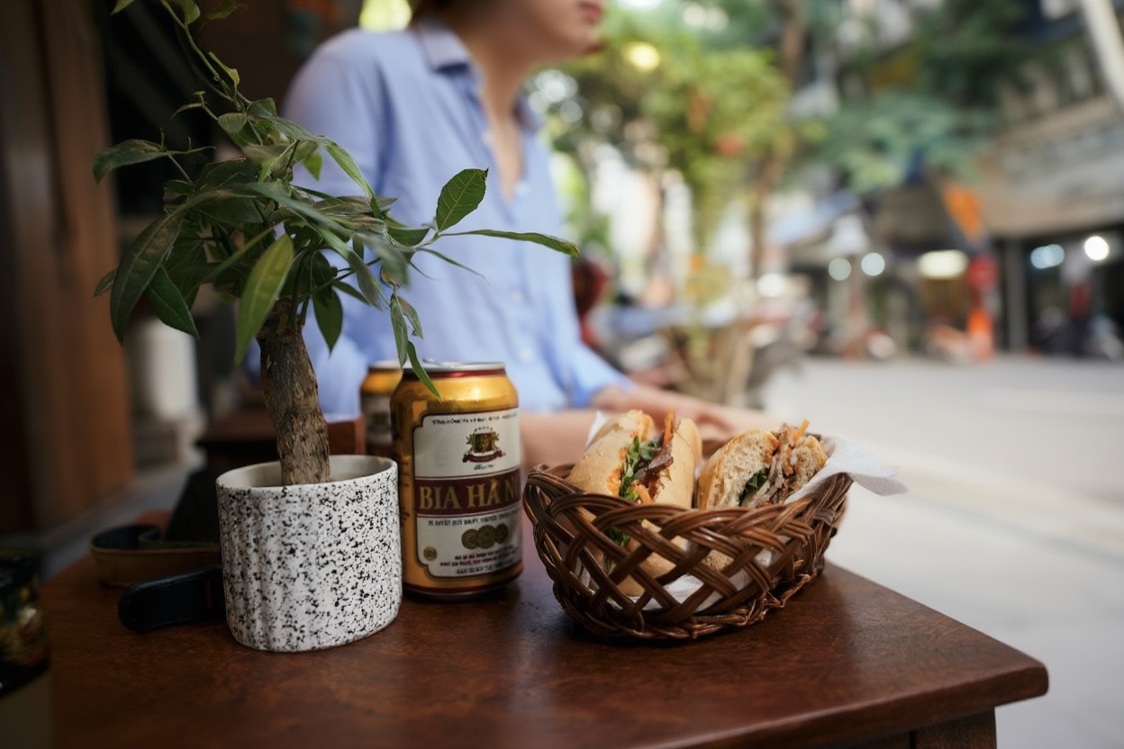 January street food in Hanoi — the cool weather makes a bowl of pho hit differently