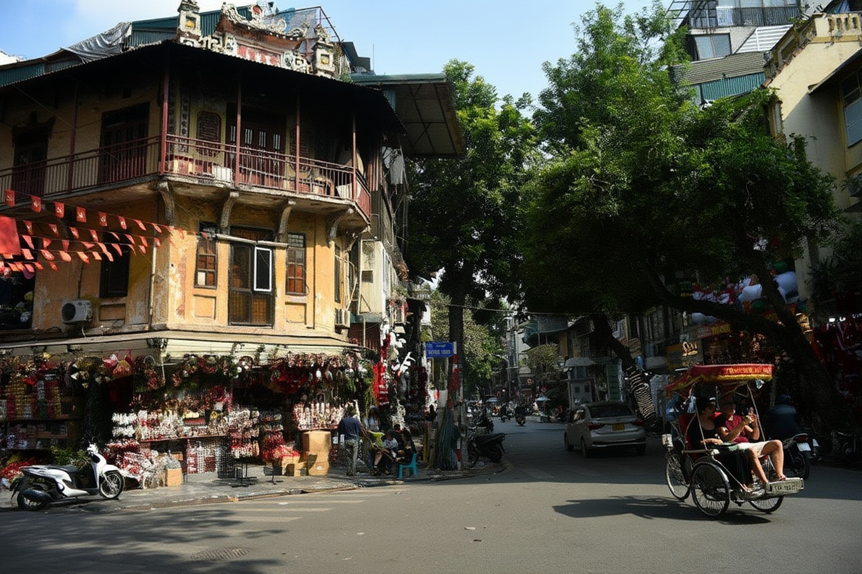 Hanoi Old Quarter at 7am in July — the best hours before the heat peaks