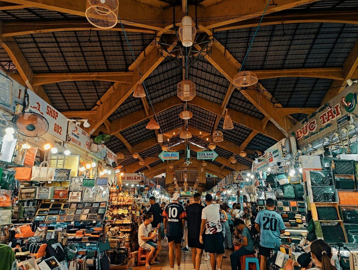 HCMC evening market after the July rain — the city resets in an hour