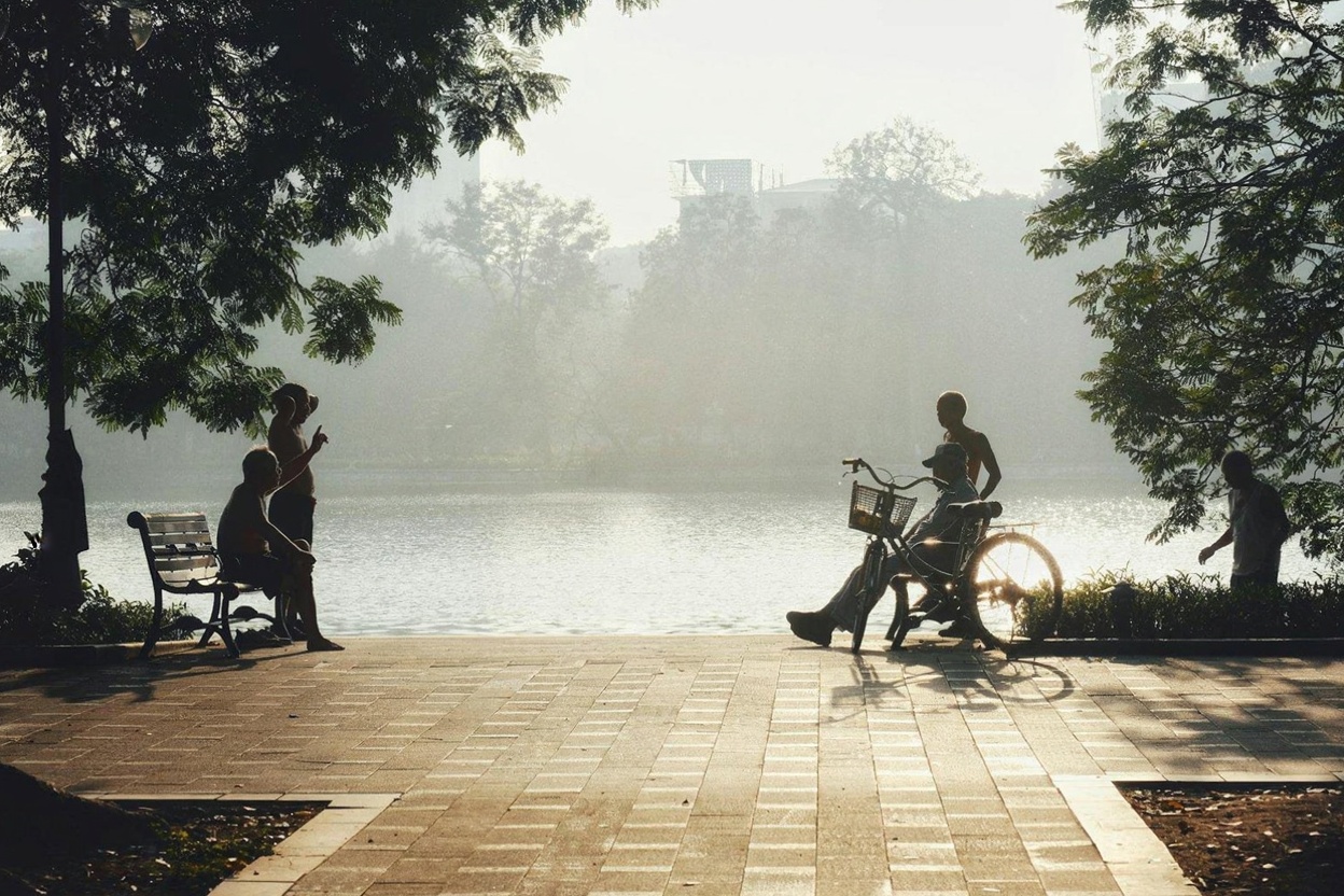 Hanoi in March — the lake belongs to everyone again
