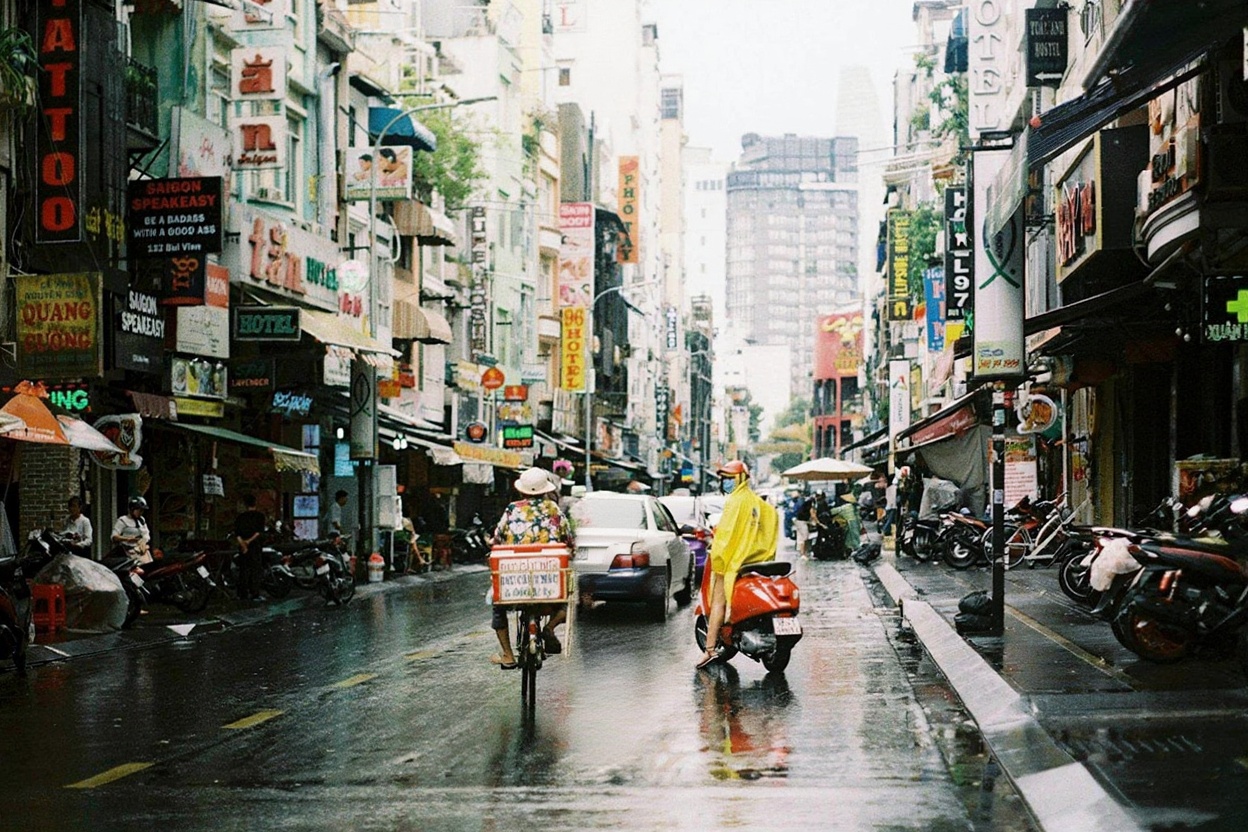 HCMC in October — the 4pm storm clears by 6pm, then the city gets on with it
