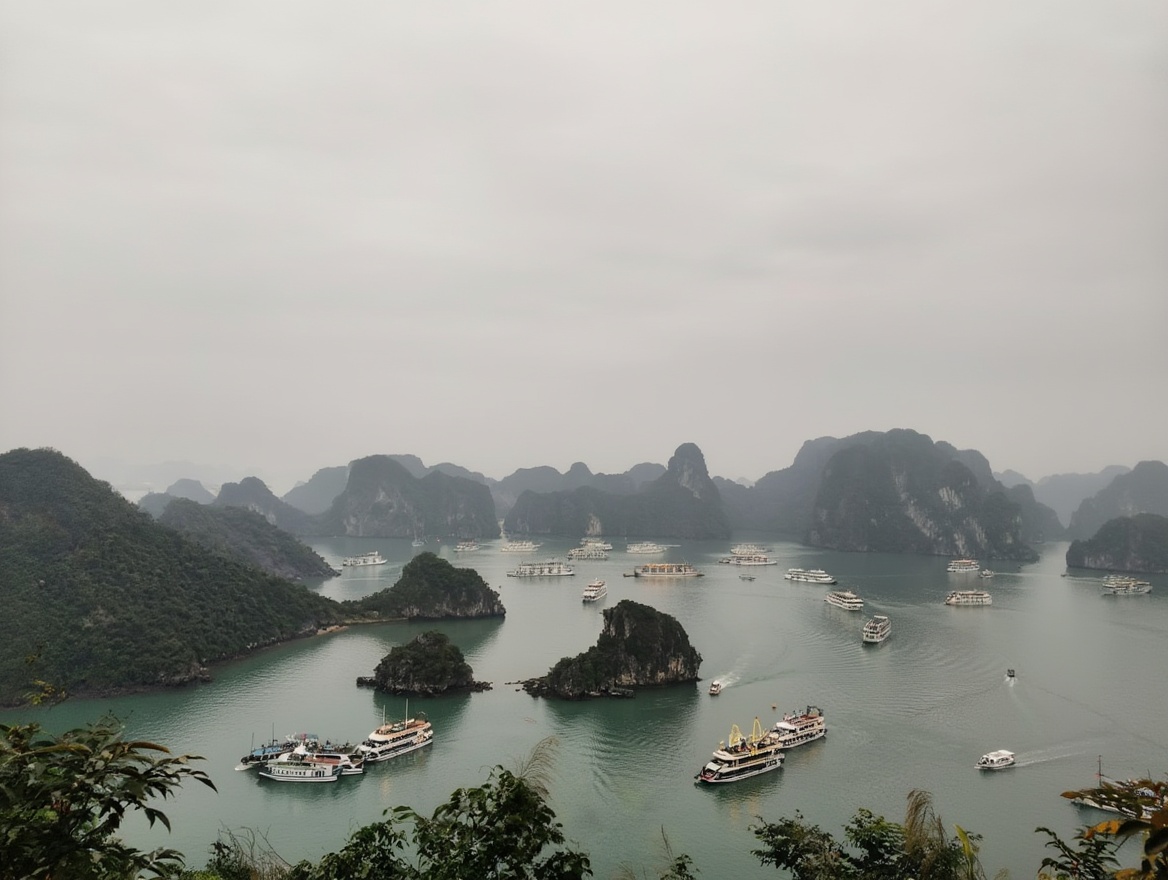 Ha Long Bay overnight cruise — the karsts earn their reputation at dawn