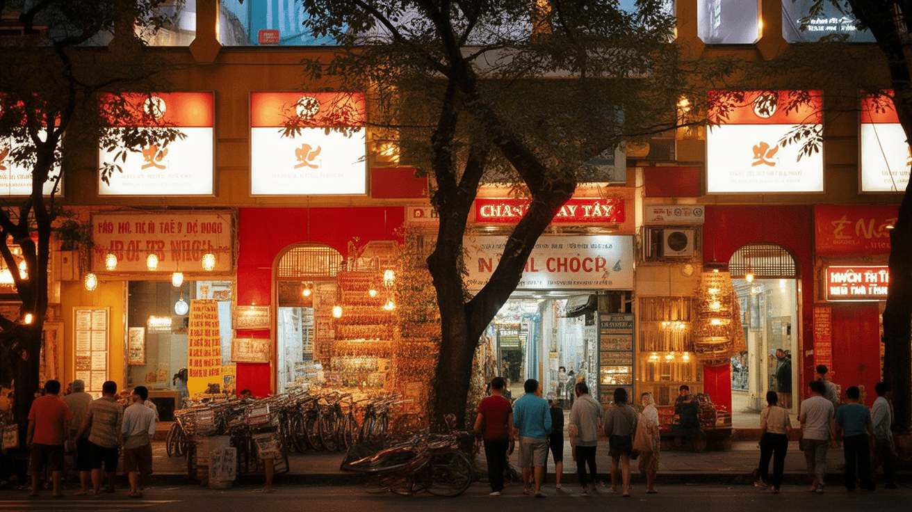 HCMC at night — a different Vietnam entirely from the north