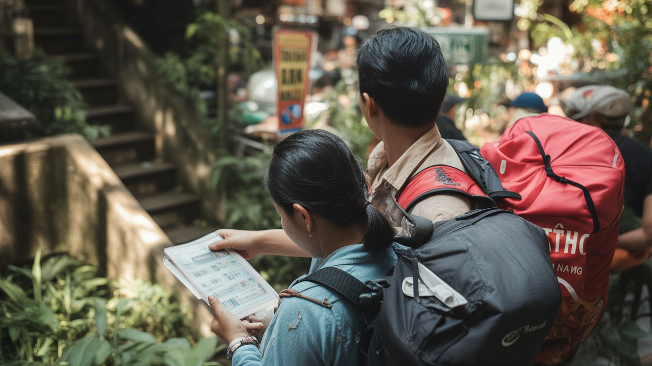 Planning a north Vietnam route from Hanoi — three circuits in opposite directions