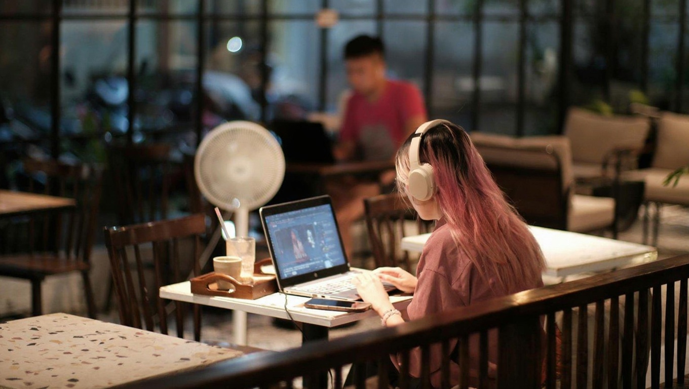Hanoi's café culture — practically designed for slow mornings with good WiFi