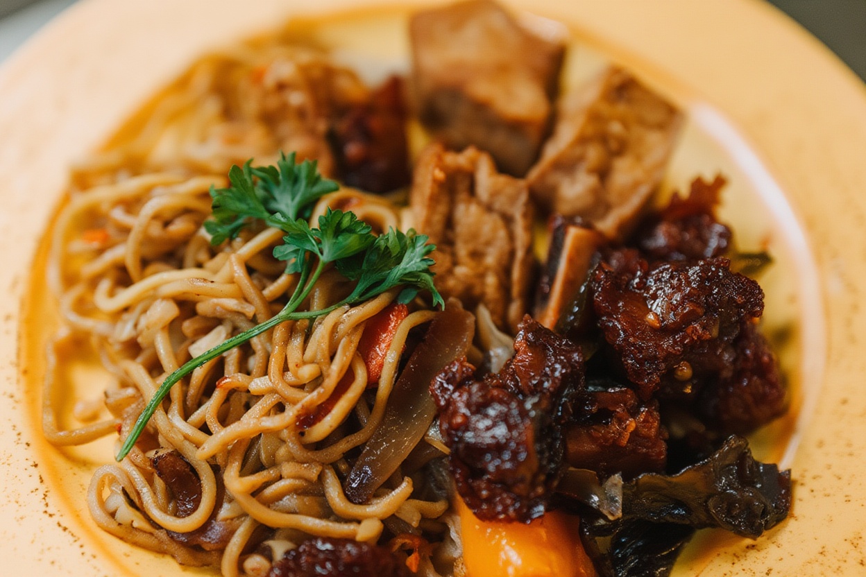 A Vietnamese chay buffet — Buddhist vegetarian cuisine at its most generous