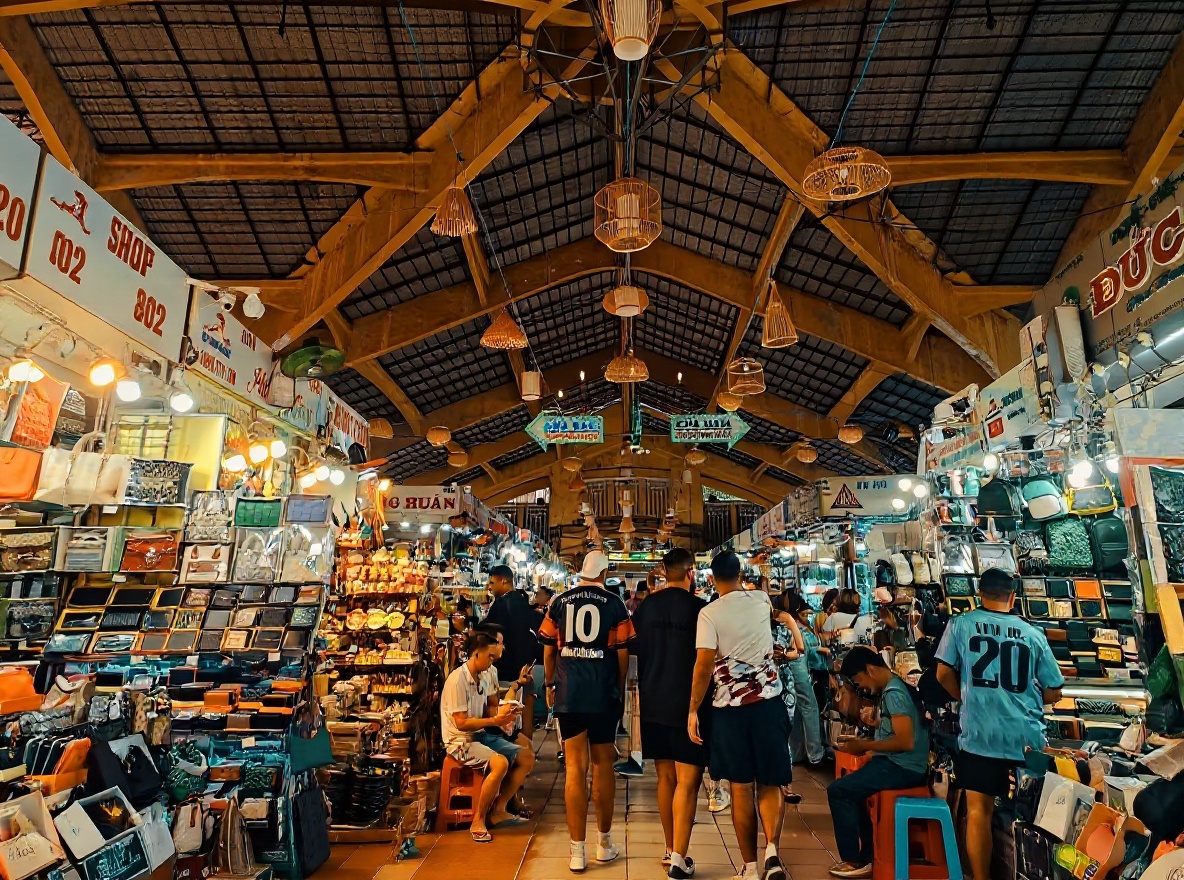 Inside Ben Thanh — the fresh produce section is what the market does best