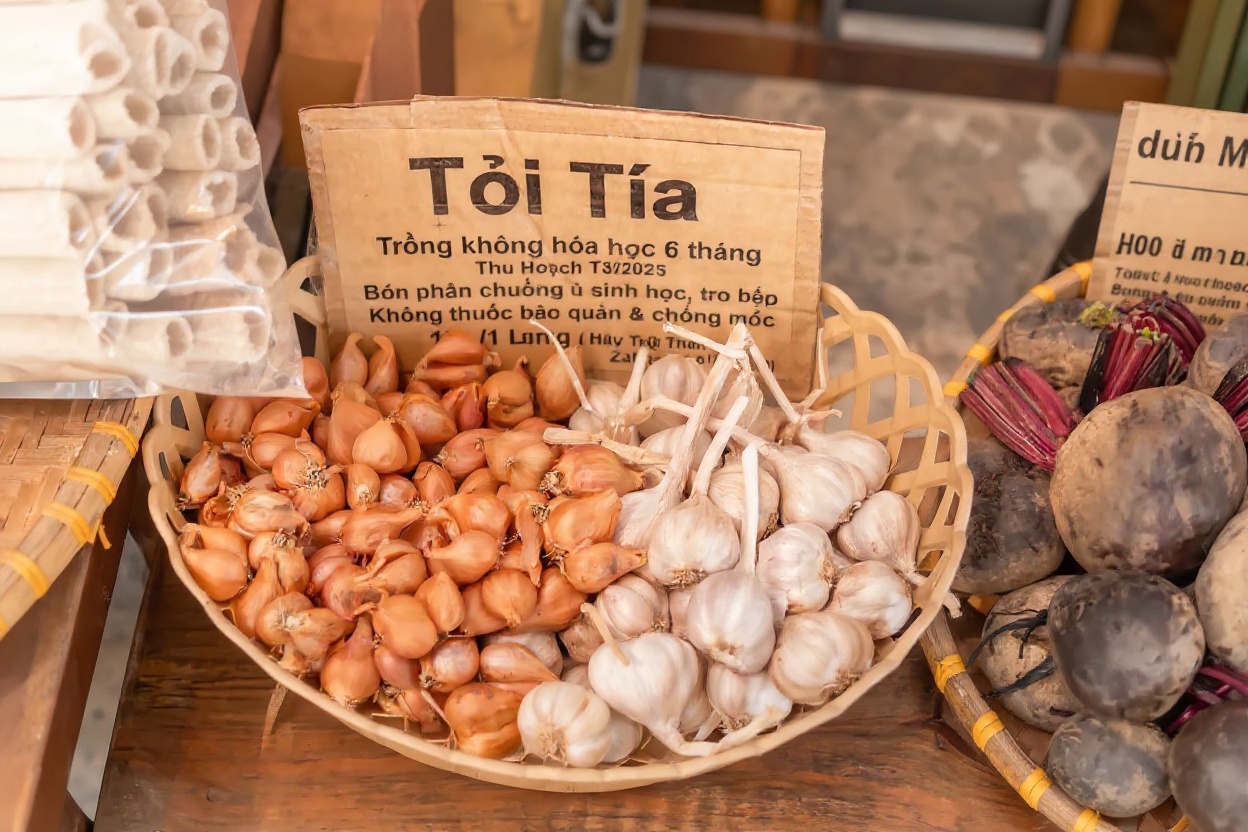 The market visit is where the class actually starts — before you touch a wok