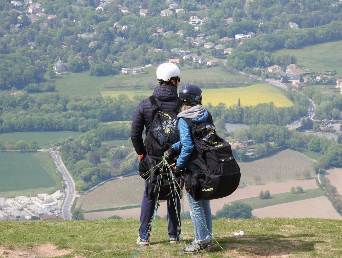 Pre-launch at the Mù Cang Chải ridge site — the pilot handles everything, you handle the camera