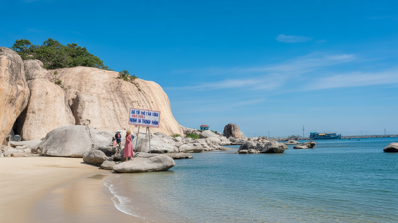 Cam Ranh airport — the jumping-off point if you fly, 65km north of Phan Rang