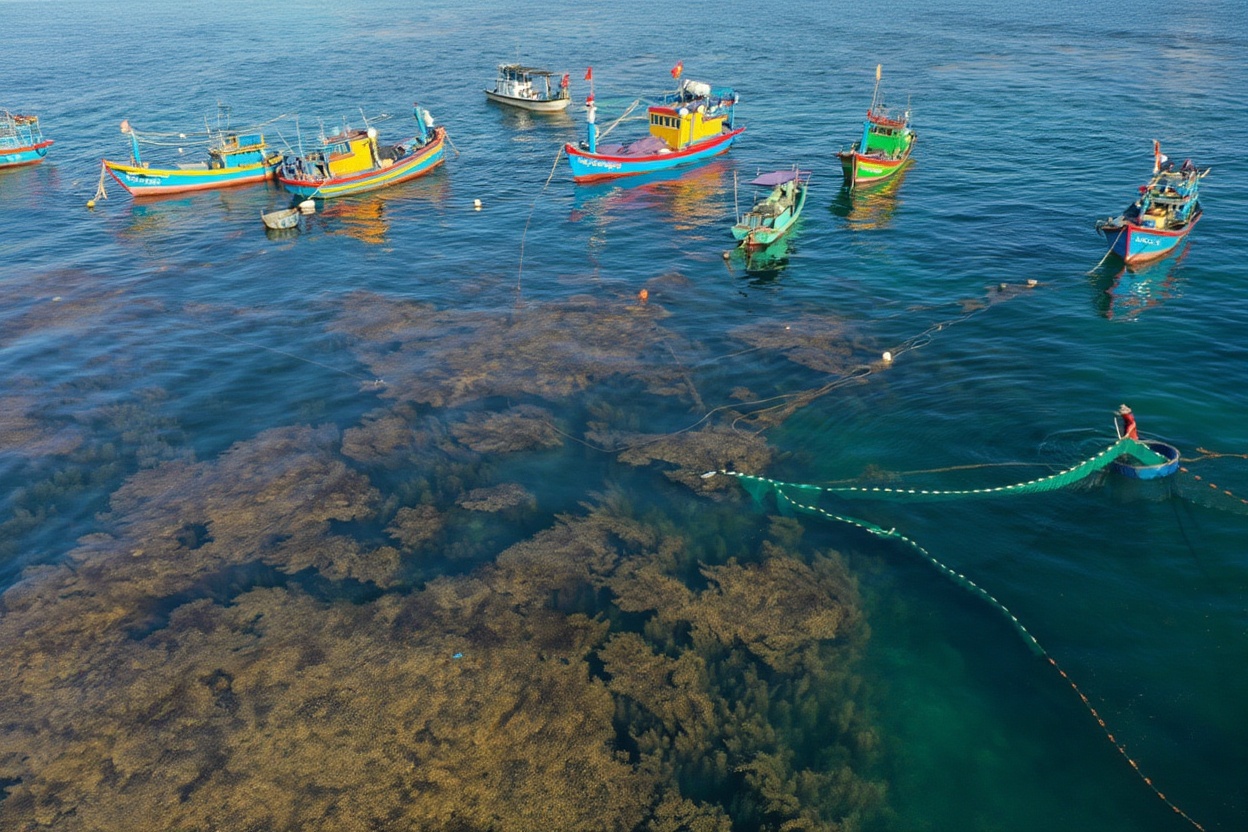 Phú Yên's coast — 189km of it, most of it empty on a Tuesday morning