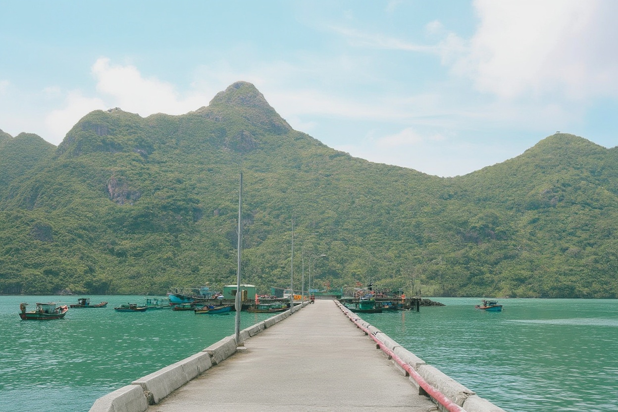 Vũng Rô Bay — the mountains keep the water flat and the crowds away