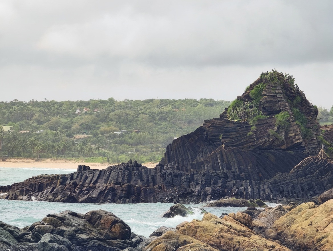 Gành Đá Đĩa at low tide — walkable, weird, and nothing like anything else on the central coast