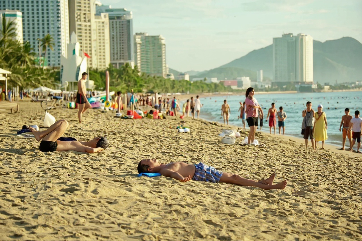 Nha Trang's main beach — 6km long, most developed beach in Vietnam