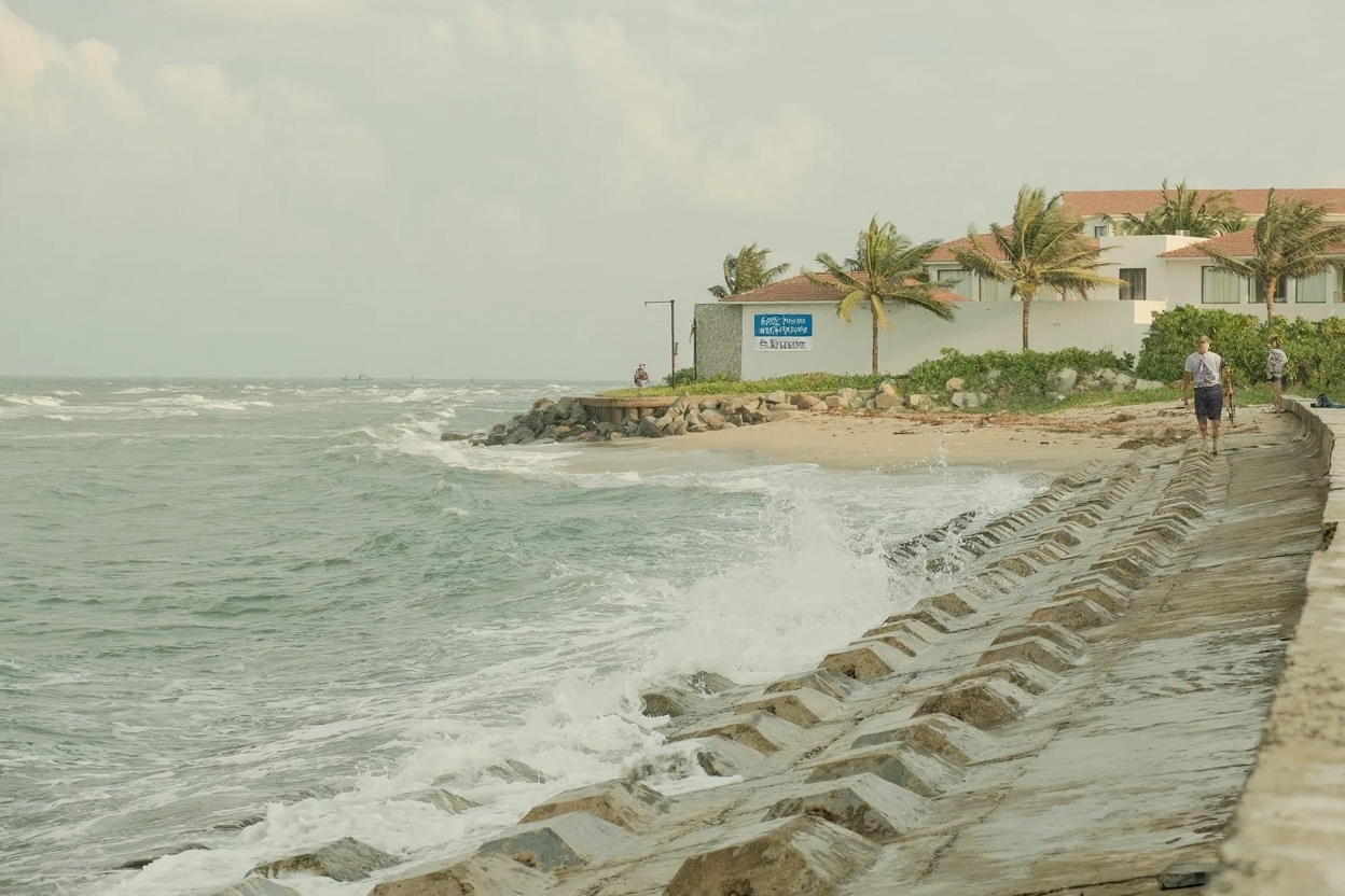 Typhoon warnings on the central coast — September to November is the active window